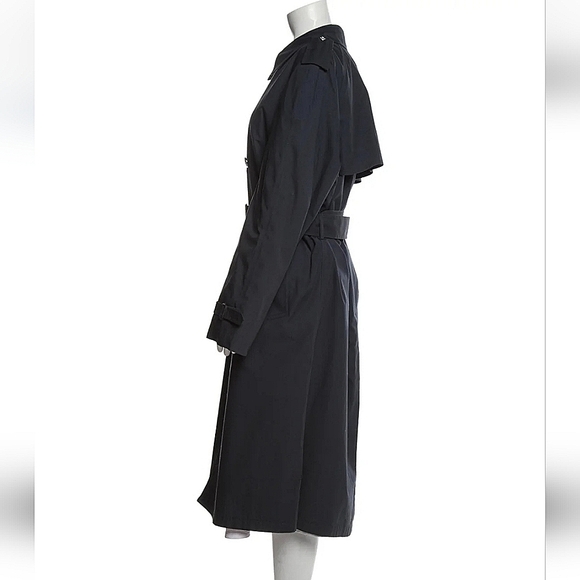 📢RARE📢 London Fog Navy Trench Coat - Picture 2 of 7